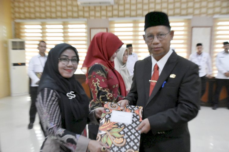 Pelantikan dan Pengambilan Sumpah Jabatan Manajerial di Kanwil Kemenag Gorontalo