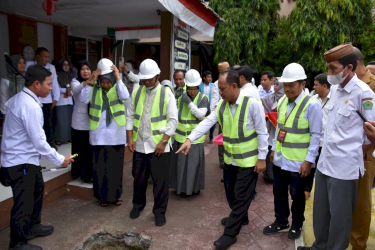 Peletakan Batu Pertama Pembangunan Aula Al Kahfi MTsN 1 Kota Gorontalo