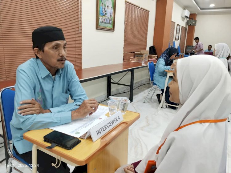 Tes Wawancara Pemilihan Calon Ketua dan Wakil Ketua OSIS MTsN 1 Kota Gorontalo Periode 2025/2026